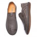 Men Genuine Leather Soft Sole Non Slip Hand Stitching Shoes