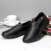 Men Soft Soled Stitching Slip On Casual Business Shoes