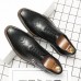 Men Brogue Craved Pointed Toe Spicing Dress Shoes