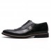 Men Brogue Craved Pointed Toe Spicing Dress Shoes