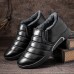 Men Winter Warm Plush Lining Soft Sole Slip Resistant Slip  On Casual Shoes