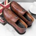 Men Soft Soled Stitching Slip On Casual Business Shoes