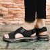 Men Breathable Cloth Fabric Hook Loop Cushioned Outdoor Beach Sandals