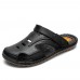 Men PU Leather Breathable Soft Soled Beach Water Fisherman Sandals