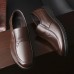 Men Round Toe Comfort Slip On Business Casual Loafers Cotton Shoes